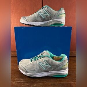 New Balance 1540V2 Women's Silver/Mint Running Sneakers Extra Wide Size US 8,5